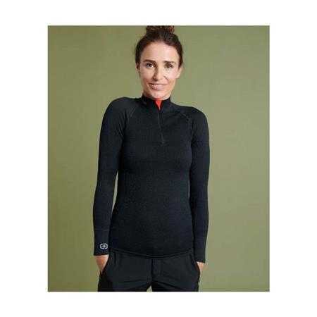 DAMEN-LANGARMSHIRT DAMART ENERGY 4 THERMOLACTYL ZIPPE - SCHWARZ