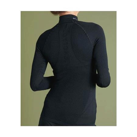 DAMEN-LANGARMSHIRT DAMART ENERGY 4 THERMOLACTYL ZIPPE - SCHWARZ