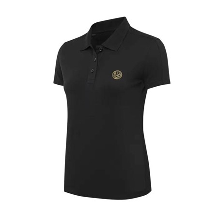 Damen-Poloshirt Kurzärmelig Beretta Limitierte 500-Jahre-Edition Gold Logo - Schwarz