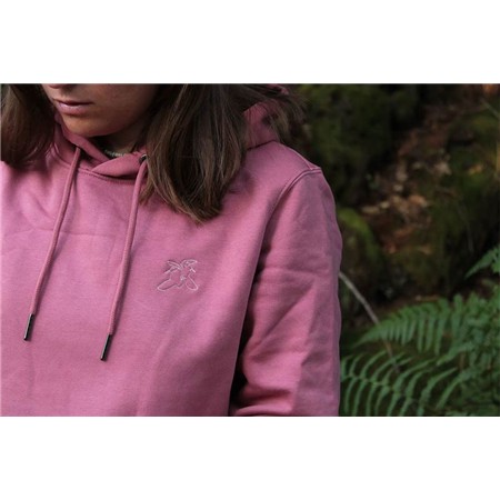 DAMEN-SWEATSHIRT LE PAIRON BÉCASSIER MIT KAPUZE OCTOBRE - ROSA