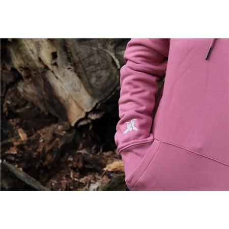 DAMEN-SWEATSHIRT LE PAIRON BÉCASSIER MIT KAPUZE OCTOBRE - ROSA