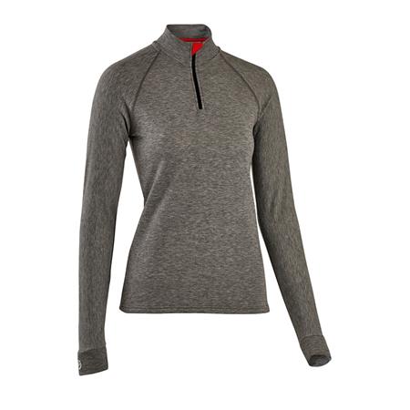 DAMEN UNTERWÄSCHE DAMART TEE SHIRT THERMOLACTYL COMFORT 4 COL ZIP - GRAU