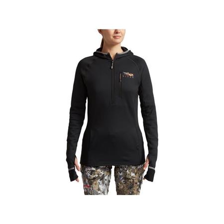 DAMENFLEECE SITKA FANATIC HOODY - SCHWARZ