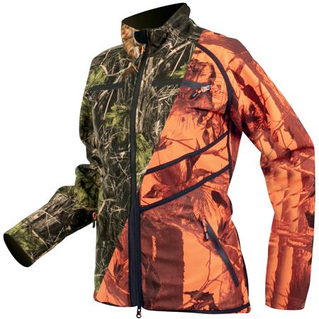 Damenjacke Hart Wendbar Sosbun-2D - Tarnmuster/Orange
