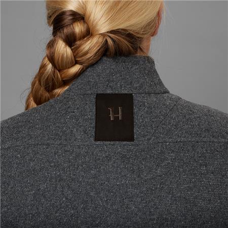 DAMENPULLOVER HARKILA METSO FULL ZIP - GRAU