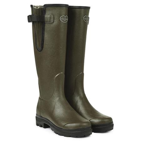 Damenstiefel Le Chameau Vierzon Mit Jersey-Futter - Dunkelgrün