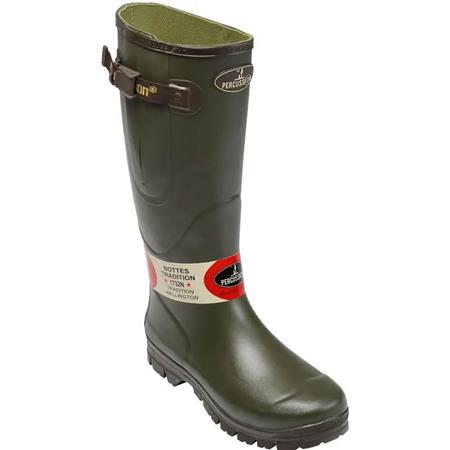 Damenstiefel Percussion Tradition Jersey Mit Riemen - Khaki