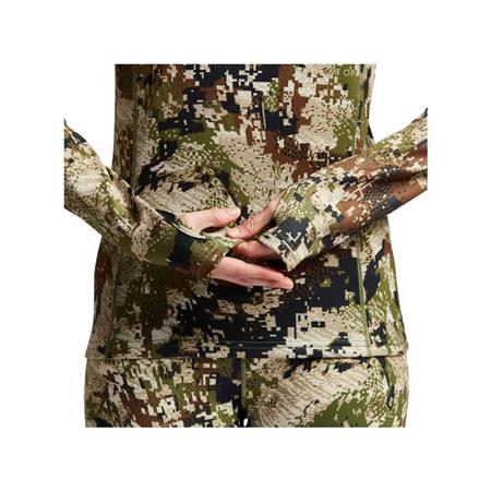 DAMESFLEECE SITKA CORE MID WT CREW - OPTIFADE SUBALPINE