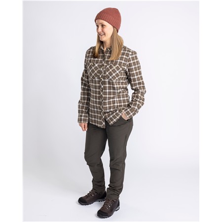 DAMESHEMD MET LANGE MOUWEN PINEWOOD FELICIA W - GROEN/WIT