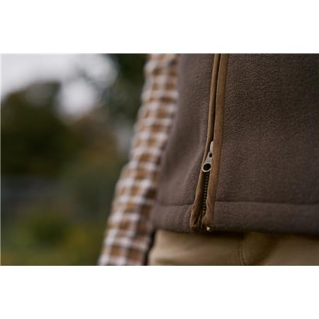 DAMEVEST HARKILA SANDHEM SHERPA W - PILGRØN