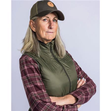 DAMEVEST PINEWOOD WOOL INSULATED MIDLAYER - MOSGRØN