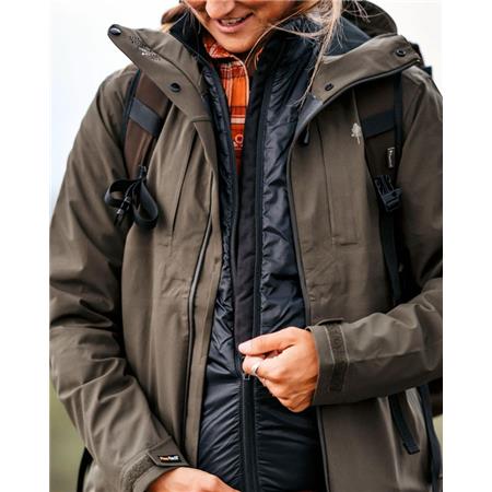DAMEVEST PINEWOOD WOOL INSULATED MIDLAYER - SORT