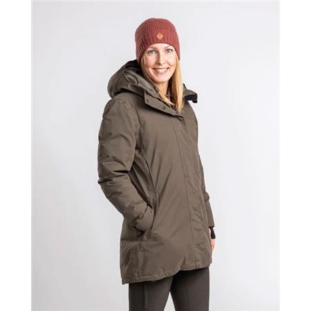 DAMJACKA PINEWOOD VÄRNAMO PADDED W - BRUN