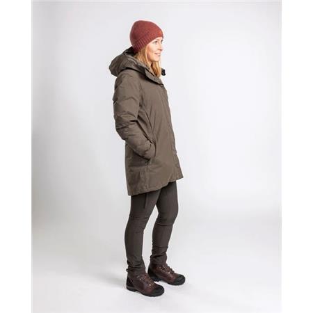 DAMJACKA PINEWOOD VÄRNAMO PADDED W - BRUN