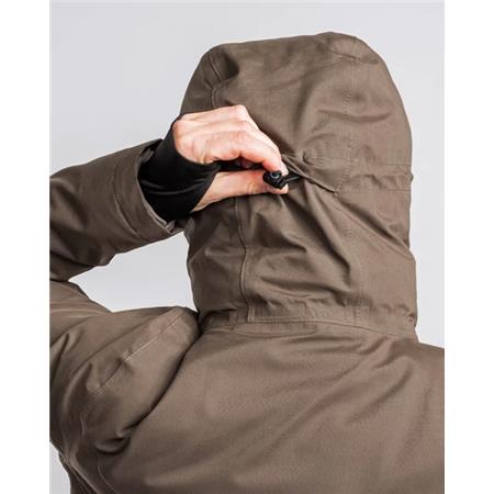 DAMJACKA PINEWOOD VÄRNAMO PADDED W - BRUN