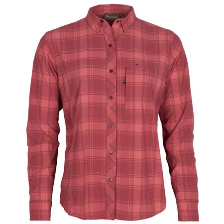 Damska Koszula Z Długim Rękawem Pinewood Abisko Trekking L/S - Lantana Różowy