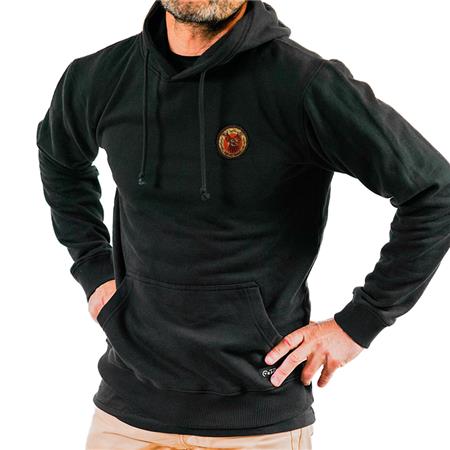 Deer Sweatshirt Sur Vos Traces - Noir