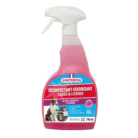 Désinfectant Saniterpen Odorisant Cages & Litières