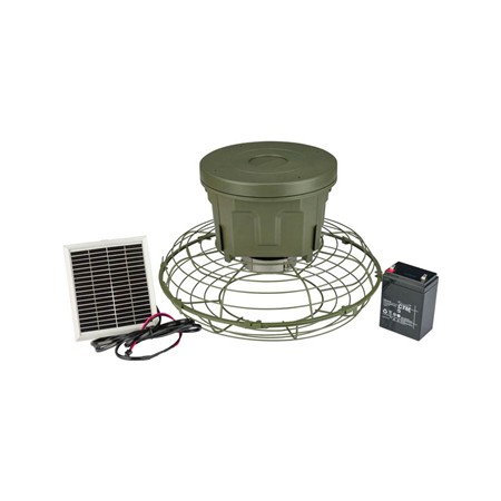 Distributeur Automatique Eurohunt Evolution 2.0 Avec Batterie Et Panneau Solaire