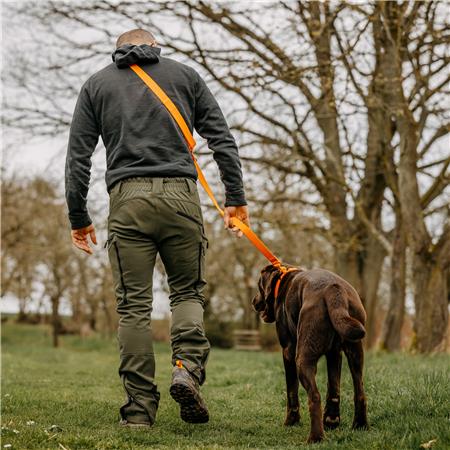 DOG LEASH EUROHUNT HP&G TRAINING WITH TWO CARABINERS