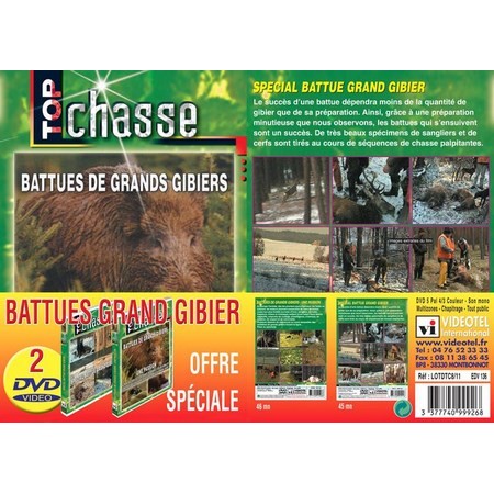 Dvd - Battute Grande Selvaggina - Top Caccia - Battues Grand Gibier - Top Chasse - Lot De 2