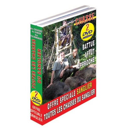 Dvd - Chasse Sanglier N°2 : Les Chasses Du Sanglier : Spécial Battues & Spécial Affût Approche  - Chasse Du Grand Gibier - Vidéo Chasse - Paccheto Di 2