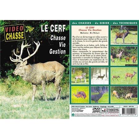 Dvd - Le Cerf : Chasse, Vie, Gestion  - Chasse Du Grand Gibier - Vidéo Chasse
