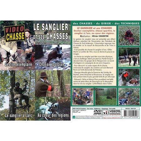 Dvd - Le Sanglier Et Ses Chasses : Gestion Exemplaire, Chasse Sportive, Le Sanglier À L’Arc, Au Coeur Des Régions  - Chasse Du Grand Gibier - Vidéo Chasse