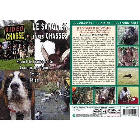 Dvd - Le Sanglier Et Ses Chasses : Record De France Battu, Gestion, Chiens, Au Coeur Des Régions  - Chasse Du Grand Gibier - Vidéo Chasse