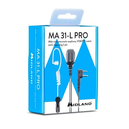 EARPIECE MIDLAND MA31 L PRO MICROPHONE 2 BROCHES FOR G9
