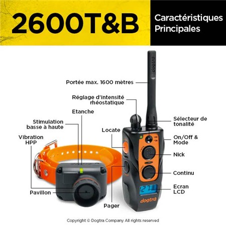 ΕΚΠΑΙΔΕΥΤΙΚΌ ΚΟΛΆΡΟ DOGTRA 2600T&B