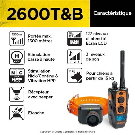 ΕΚΠΑΙΔΕΥΤΙΚΌ ΚΟΛΆΡΟ DOGTRA 2600T&B