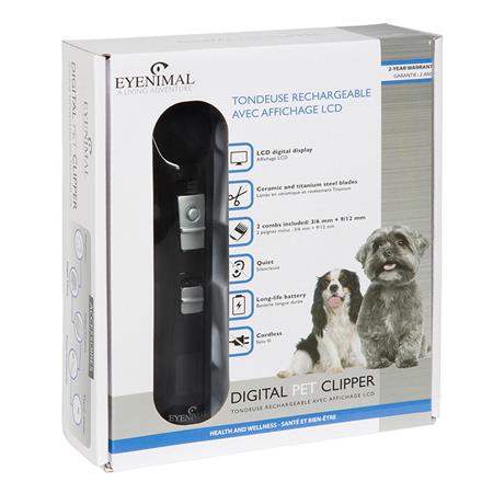 ELEKTRISK KLIPPMASKIN EYENIMAL TRÅDLÖS FÖR HUND