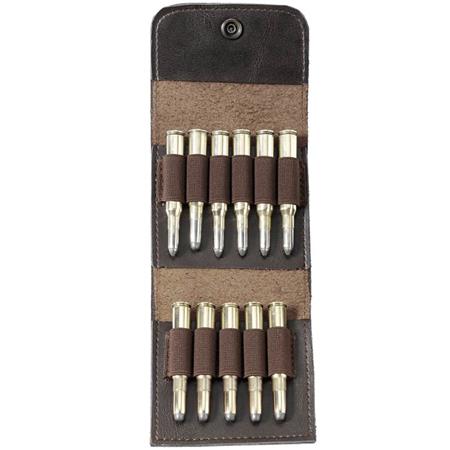 Etui À Cartouches En Cuir De Boeuf Pleine Fleur 11C - Fritzmann Fritzmann