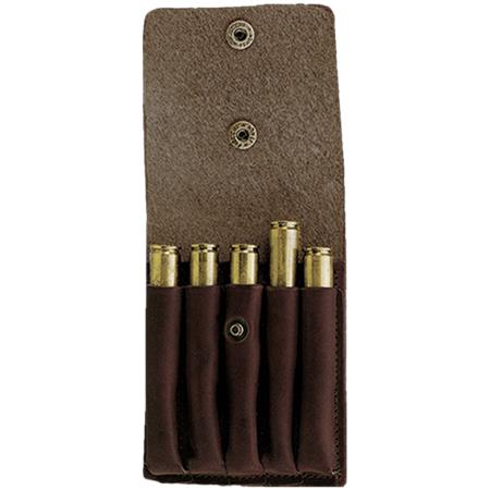 Etui À Cartouches En Cuir De Boeuf Pleine Fleur 5C - Fritzmann Fritzmann