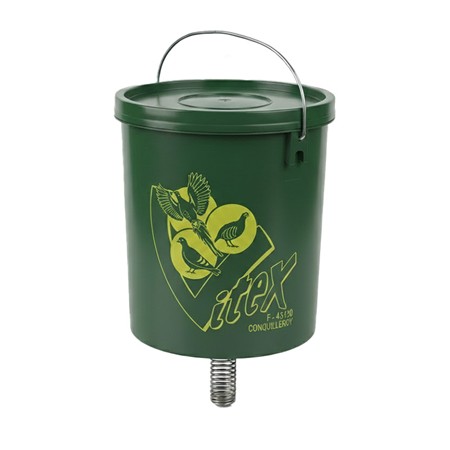 Feeding Bucket Vitex 22 Litres Avec Spirale À Ressort