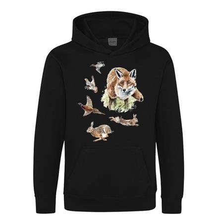 Felpa Bambino - Nero Bartavel Tema Caccia T1101 - Negro - Nero