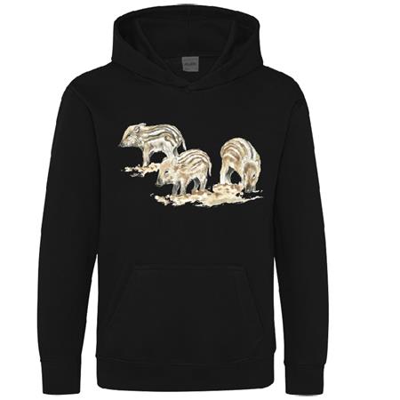 Felpa Bambino - Nero Bartavel Tema Caccia T589 - Negro - Nero