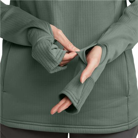 FELPA DONNA SITKA FANATIC HOODIE - SLATE GREEN