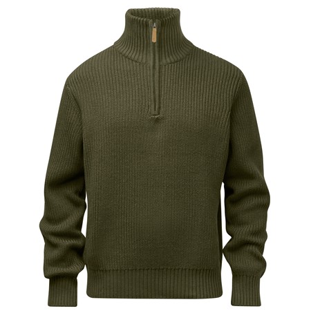 Felpa Uomo Pinewood Philip Knitted - Olive Green