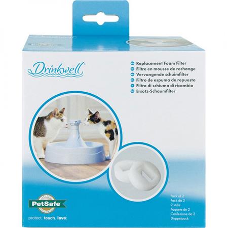 FILTRI GOMMAPIUMA DI RICAMBIO PETSAFE POUR DRINKWELL PAGODA - PACCHETTO DI 2