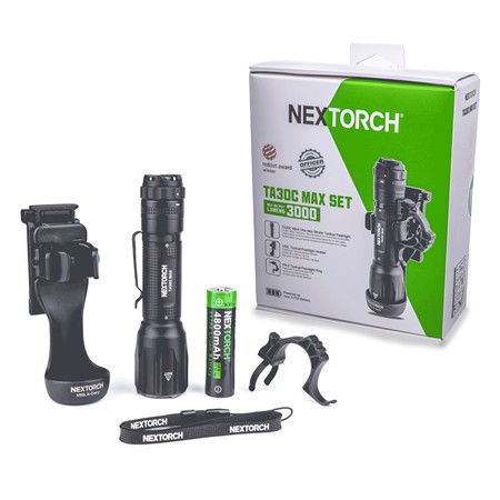 FLASHLIGHT NEXTORCH TA30C MAX SET WITH HOLSTER V55L