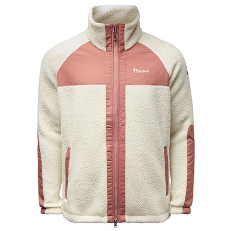 Fleece Dam Pinewood Pile Fleece - Creme/Tegelrosa