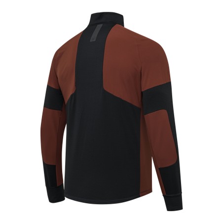 FLEECE HEREN BERETTA KRUMA GRIDTECH FLEECE - ZWART/MADDER
