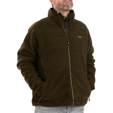 FLEECE HEREN HART GREDOS-S - BRUIN