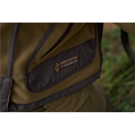 FLEECE HERREN HARKILA KAMKO WENDBAR - GRÜN/ORANGE