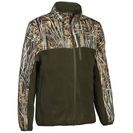 FLEECE HERREN PERCUSSION WATERFALL 15277 - WET/KHAKI/PASSION MIGRATE