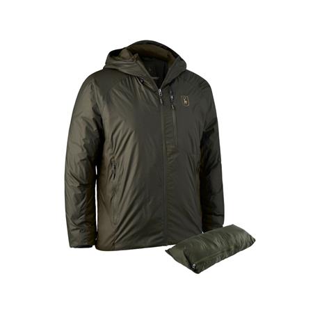 Fleece Man - Diepgroen/Art Groen Deerhunter Packable Jacket