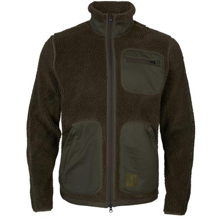 Fleece Til Herre Harkila Rurik Teddy Fleece - Grå/Grøn