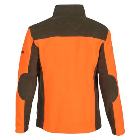 FLEECE TIL HERRE PERCUSSION POLAIRECOR BRODERET PERCUSSION - KAKI/ORANGE